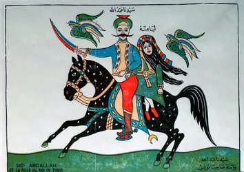 Illustrazione di Sidi Abdallah e la figlia del Re di Tunisi