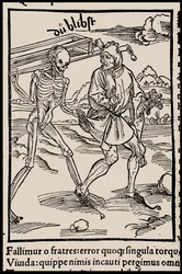 Illustrazione per il libro La nave dei folli di Sebastian Brant, 1497