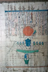 Immagine del mito creativo egiziano dal Papiro di Anhai