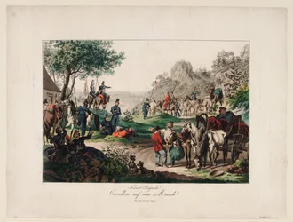 Cavalleria imperiale russa in marcia, 1813