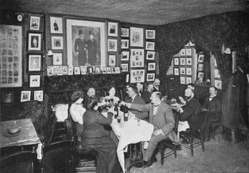 Nel Club degli Artisti, Londra, c1901