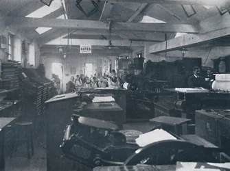 Nella Sala di Composizione, 1916