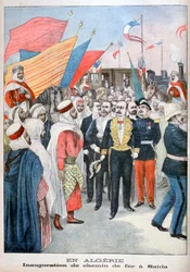 Inaugurazione della ferrovia, Saida, Algeria, 1900