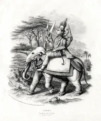 Indra, il dio indù della luce, XIX secolo