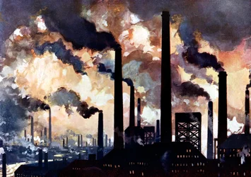 Inquinamento industriale, Sheffield, Yorkshire