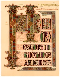 Pagina iniziale dai Vangeli di Lindisfarne