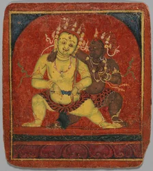 Carta di iniziazione Tsakalis: Mahakala, inizio XV secolo