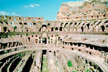 Dentro il Colosseo, Roma, Italia