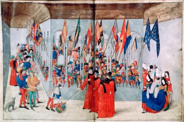Ispezione degli elmi, 1488-1489