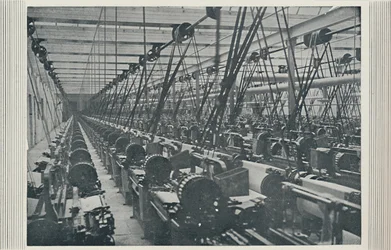 Interno di una filanda, 1910