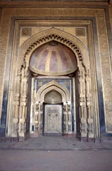 Interno della moschea Mughal, Delhi, India