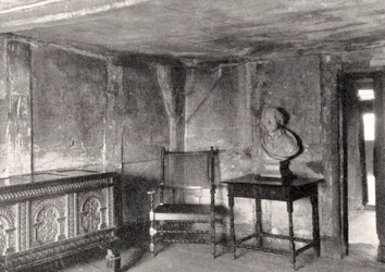 Interno della casa di Shakespeare, Stratford-upon-Avon, Warwickshire, Inghilterra, 1924-1926