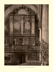Interno di St. Magnus guardando a ovest
