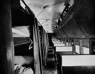 Interno di una carrozza letto standard, Canadian Pacific Railway, 1926
