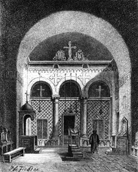 Interno di una chiesa, Egitto, 1881