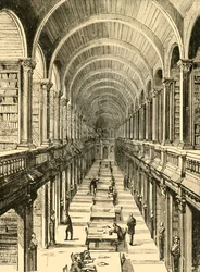 Interno della Biblioteca, Trinity College, 1898