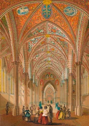 Interno della Chiesa del Tempio, c1845, 1864