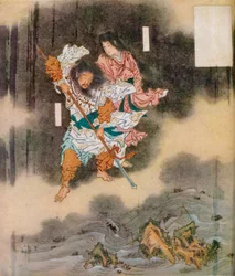Izanagi e Izanami danno vita al Giappone, ca. 1870, 1925