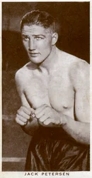 Jack Petersen, pugile gallese, 1938
