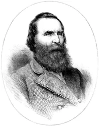 James Longstreet, Generale Confederato della Guerra Civile Americana, c1880