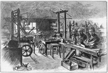 Officina di James Watt a Heathfield Hall, Birmingham, 1886