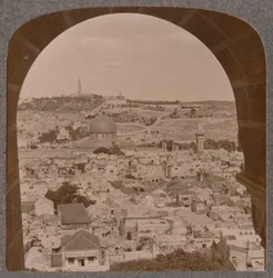Gerusalemme dal campanile della Chiesa Protestante, c1900
