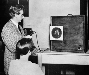 John Logie Baird 1888-1946, ingegnere elettrico scozzese e pioniere della televisione, anni 1920