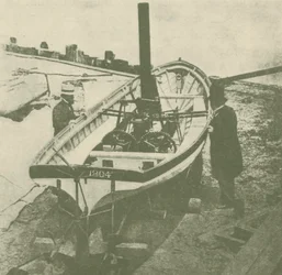 Il piroscafo a doppia elica di John Stevens, costruito nel 1804, c1930