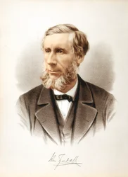 John Tyndall, fisico britannico di origine irlandese e divulgatore scientifico, c1880