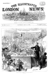 John Tyndall che tiene una lezione sull