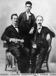 Jose Marti, Fermin Valdes Dominguez e Gomez Toro, Key West, Florida, USA, 1894