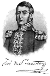 Jose de San Martin, generale argentino del XIX secolo e leader dell