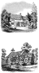 Luogo di nascita di Joseph Addison a Milston vicino ad Amesbury, Wiltshire