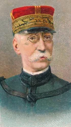 Joseph Gallieni 1849-1916, generale francese della Prima Guerra Mondiale, 1917