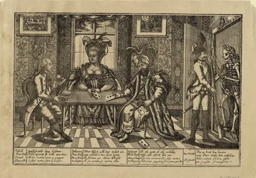 Giuseppe II, Caterina la Grande e il Sultano Abdul Hamid I che giocano a carte, c. 1780