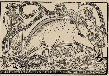 Judensau, ca 1470