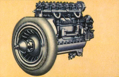 Motore aeroplano Junkers L 1, 80 cavalli, 1932