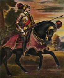 Kaiser Carlo V. 1500-1558. - Dipinto di Tiziano, 1934