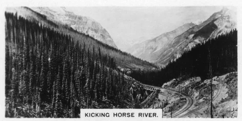 Fiume Kicking Horse, Columbia Britannica, Canada, c1920
