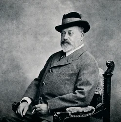 Re Edoardo VII con un cappello tirolese, 1903-1911