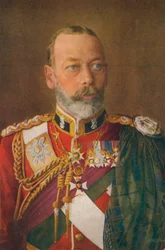 Re Giorgio V come colonnello in capo del Black Watch