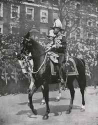 Re Giorgio V al funerale di suo padre Re Edoardo VII, Londra, 20 maggio 1910