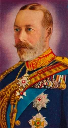 Re Giorgio V in uniforme di Colonnello in Capo delle Guardie Reali a Cavallo Blu, 1935