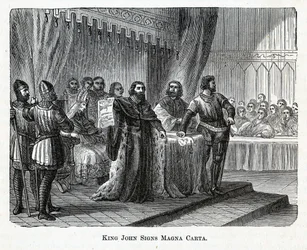 Re Giovanni firma la Magna Carta, 1882