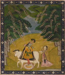 Krishna a cui vengono offerti dolci, XIX-XX secolo