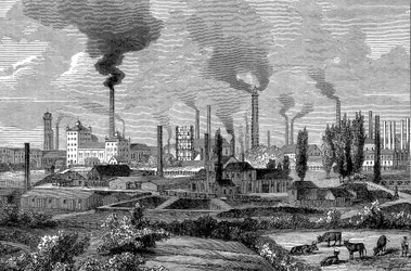 Opere di Krupp, Essen, Germania, 1896
