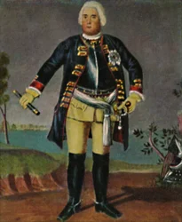 Re Federico Guglielmo I di Prussia 1688-1740. - Incisione dal dipinto di Weidemann, 1934