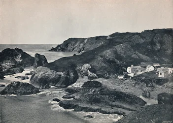 Kynance Cove - La Baia e il Villaggio, 1895