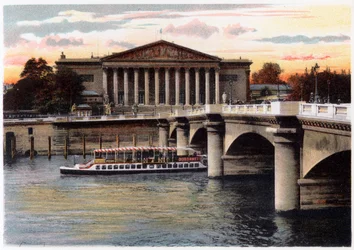 La Chambre des Deputes e il Pont de la Concorde, Parigi, c1900