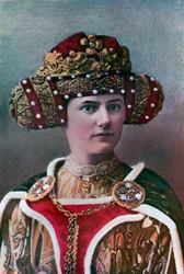 Copricapo da donna, 14° secolo, 1910